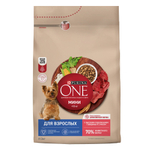 Сухой корм Purina ONE МИНИ для взрослых собак мелких пород с говядиной и с рисом 3 кг