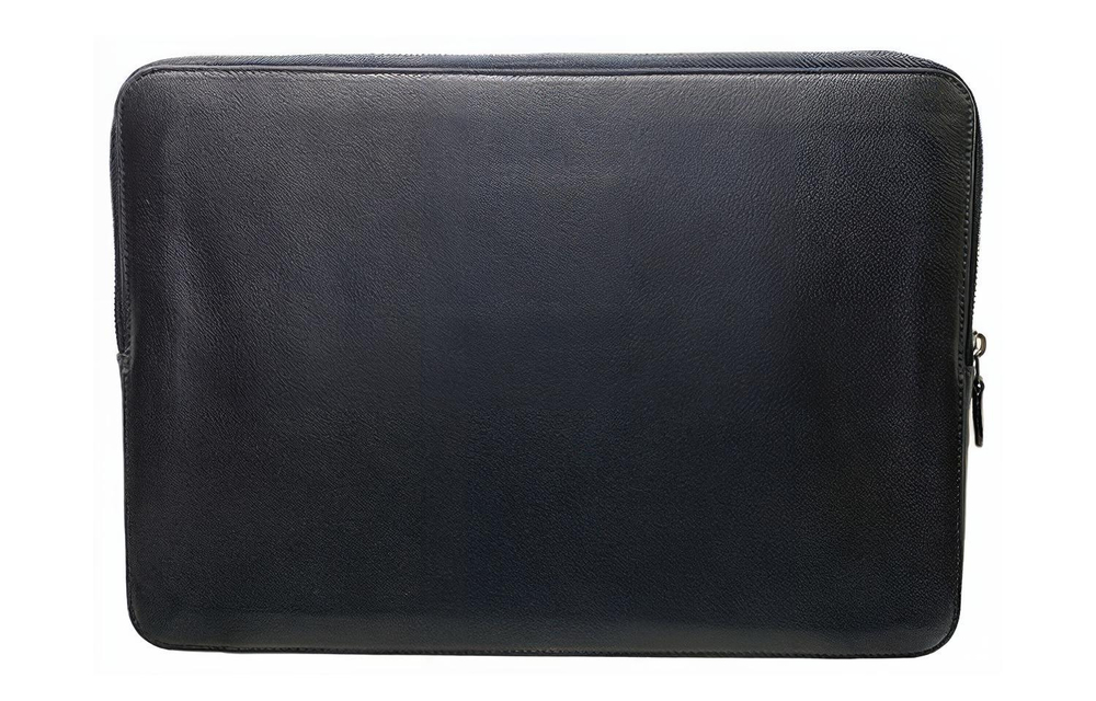 COACH Leather Laptop Bag Large Men"s Black