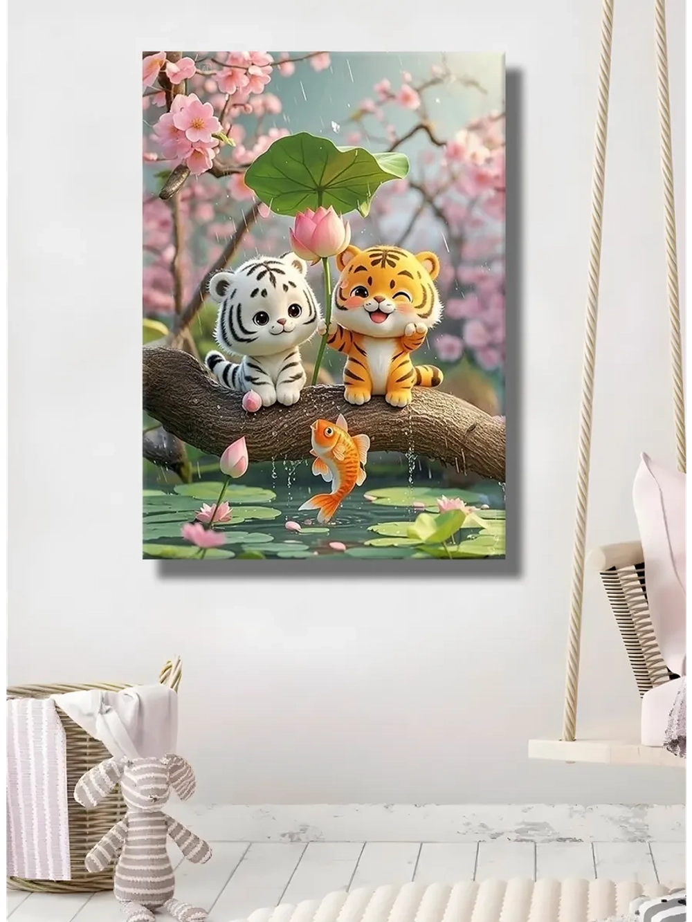 Картина "Игривая пара", галерейная 50х70см 1шт.