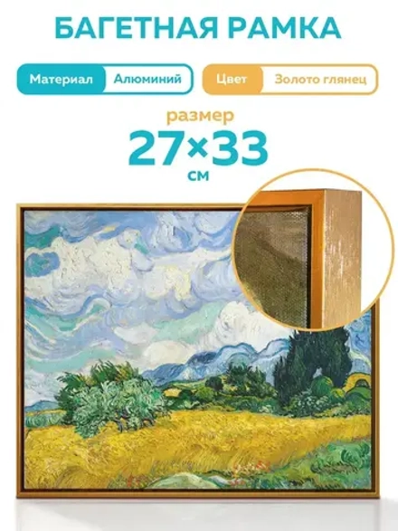 Металлическая багетная рама 27х33 см
