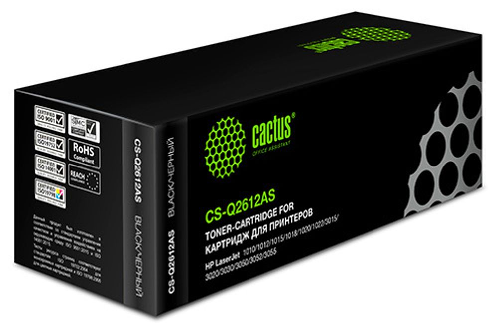 CACTUS Q2612A Картридж [CS-Q2612AS] для HP LJ 1010/1012/1015/1018