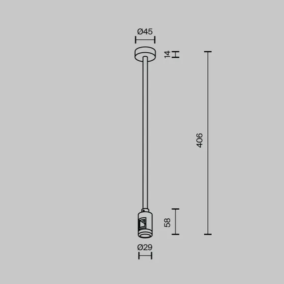 Крепление потолочное Accessories for tracks Flarity TRA158C-SL1-BS Maytoni