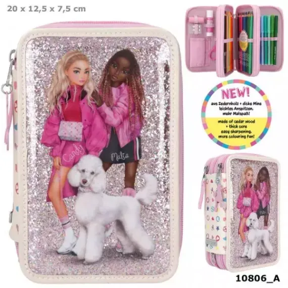 TOPModel Triple Pencil Case BLING BLING