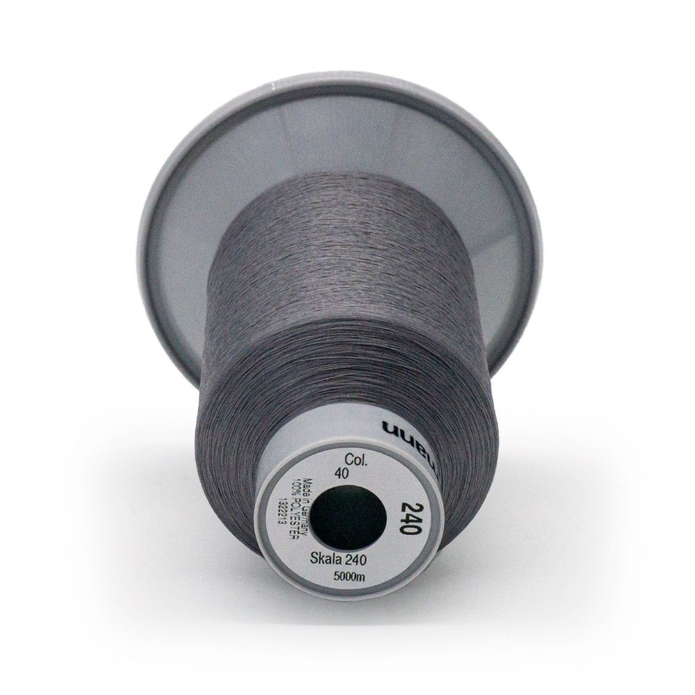 Нитки некрученые Gutermann Skala 240 (5000 метров), 1 кат. | 040 пепельно-серый