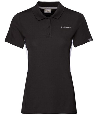 Женское поло Head Club Tech Polo Shirt W - black