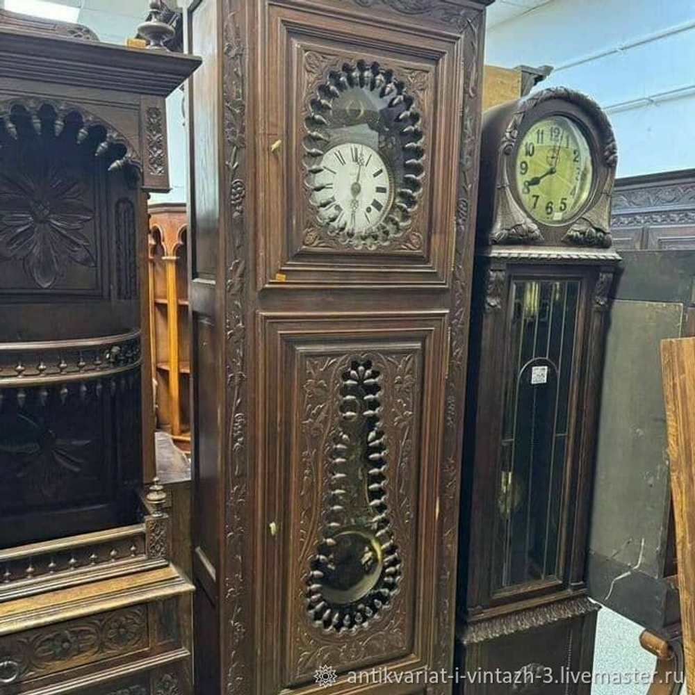 Антикварные напольные часы бретонь
