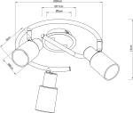 Спот Arte Lamp CAVALLETTA A4510PL-3SS, 3хE14