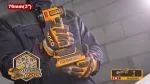 Набор 20В BL Мини-УШМ INGCO CKLI20255 — рука в перчатке держит мини-шлифовальную машинку