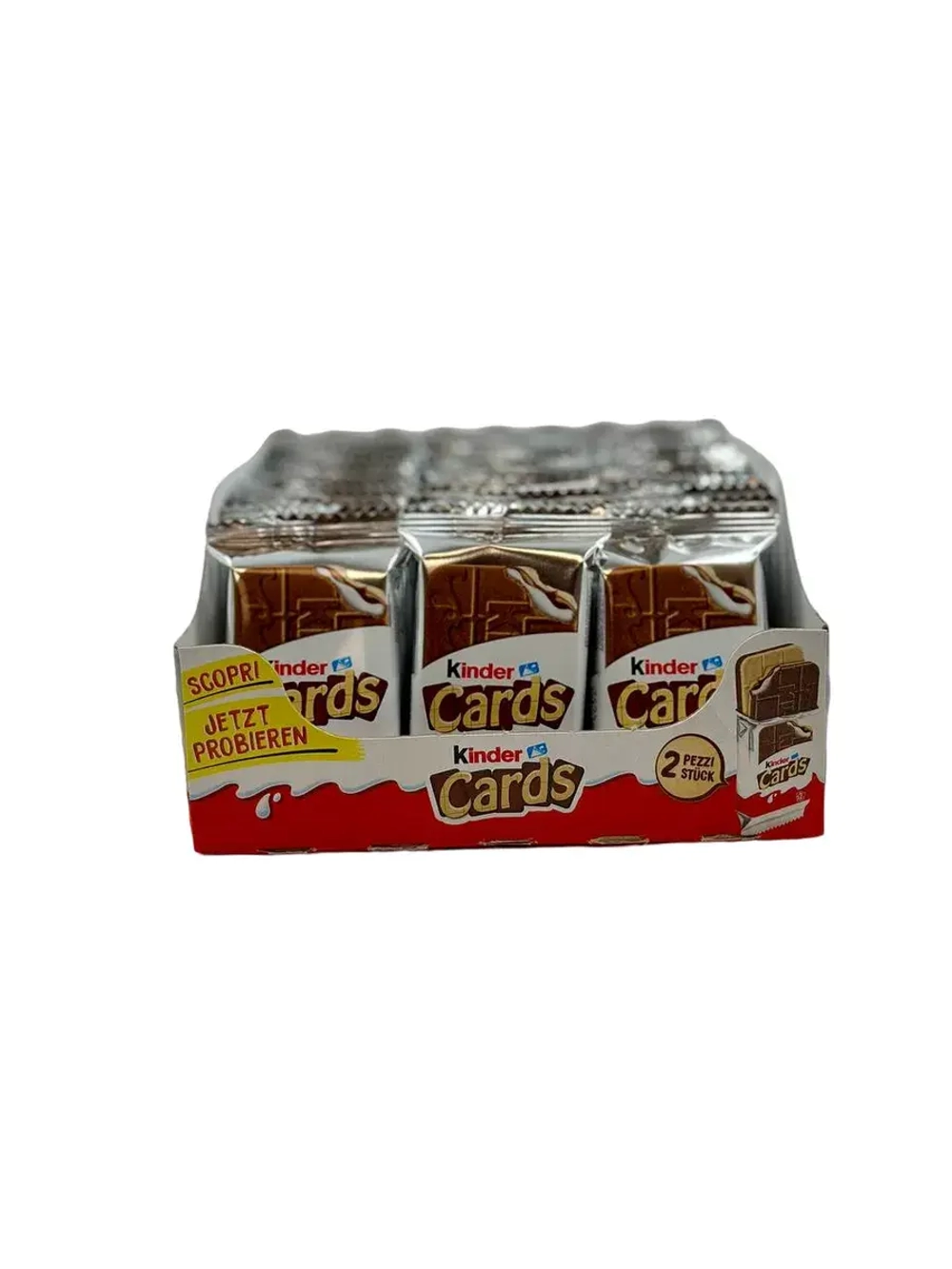 Шоколадно-молочное печенье Kinder Cards Mini( 30шт)