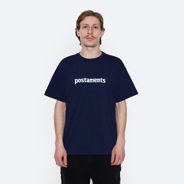 Футболка Postaments Basic Logo (blue) артикул: - купить в магазине Дайс