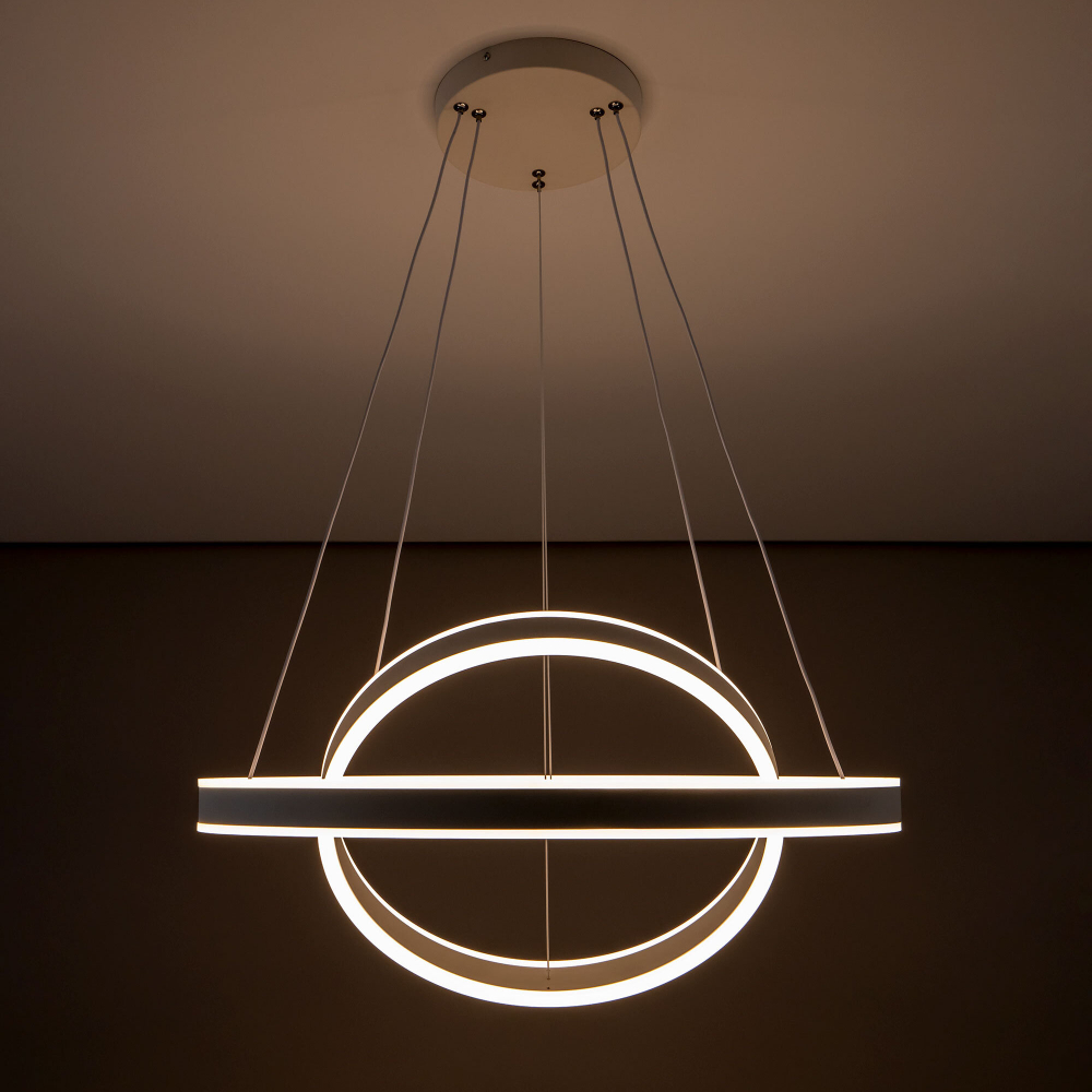 Citilux Дуэт CL719640 LED Люстра подвесная с пультом Белая