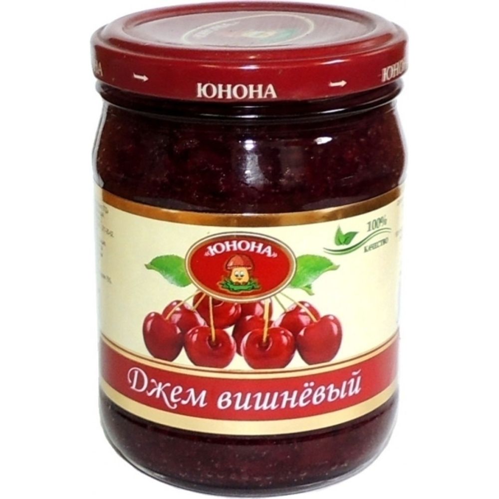 Джем фруктовый Вишневый 310 г ст/б Юнона