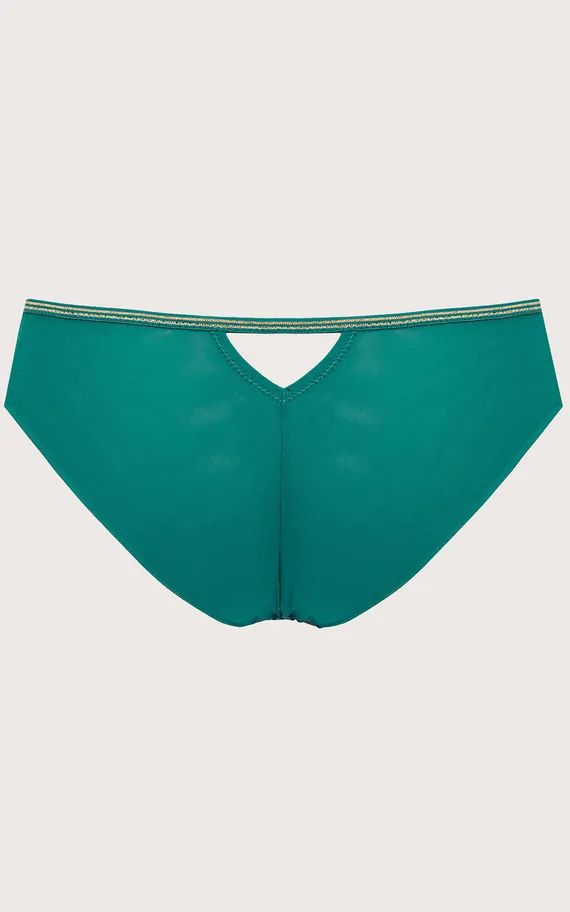Трусы-бразилиана Chiara Gold Brazyliany Green