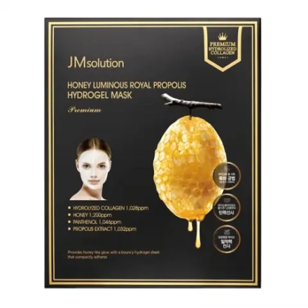 JMsolution Антиоксидантная гидрогелевая маска для лица с экстрактом прополиса Honey Luminous Royal Propolis Hydrogel Mask Special (25 г)