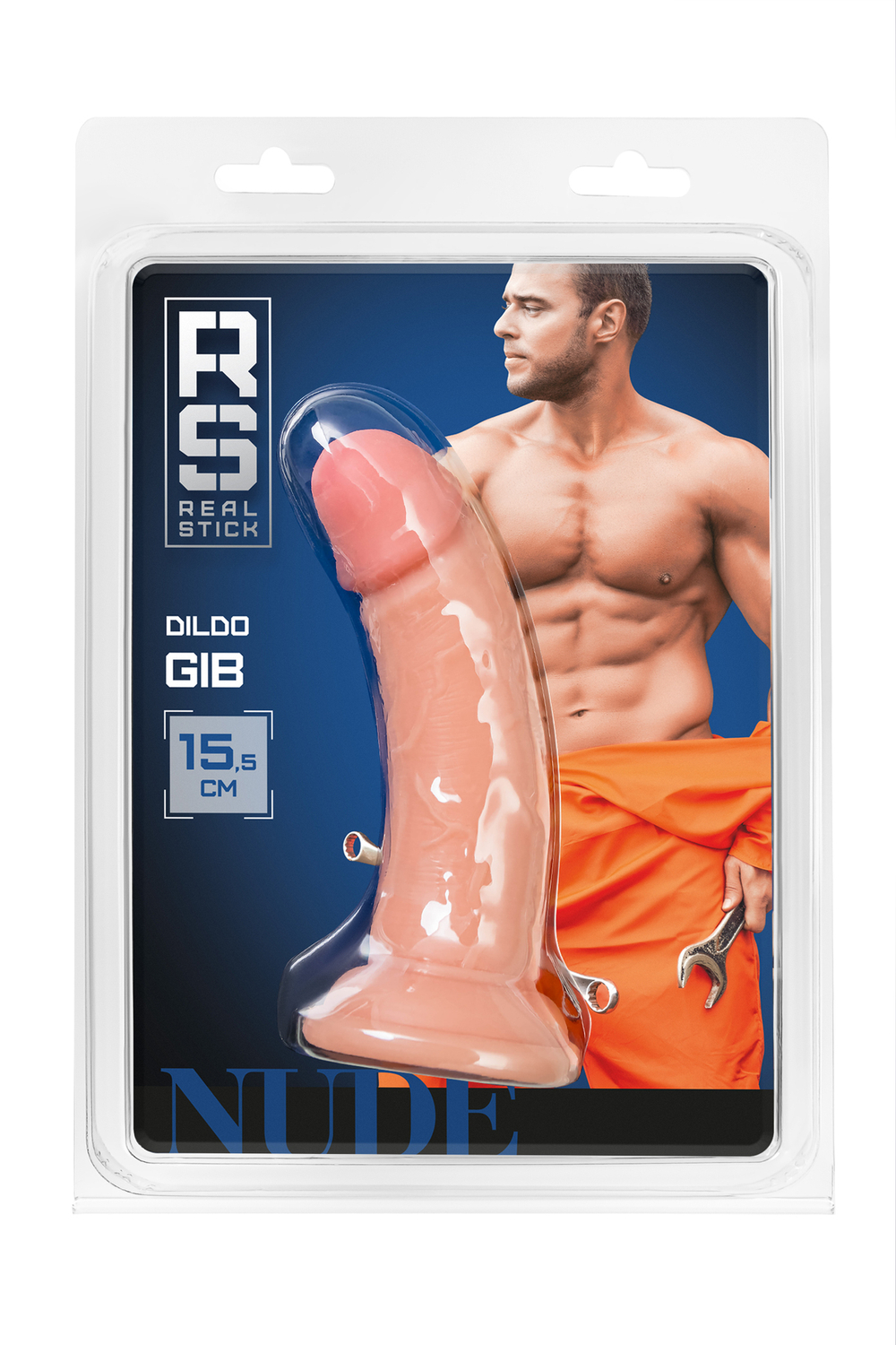 Реалистичный фаллоимитатор RealStick Nude Gib телесный 15,5 см