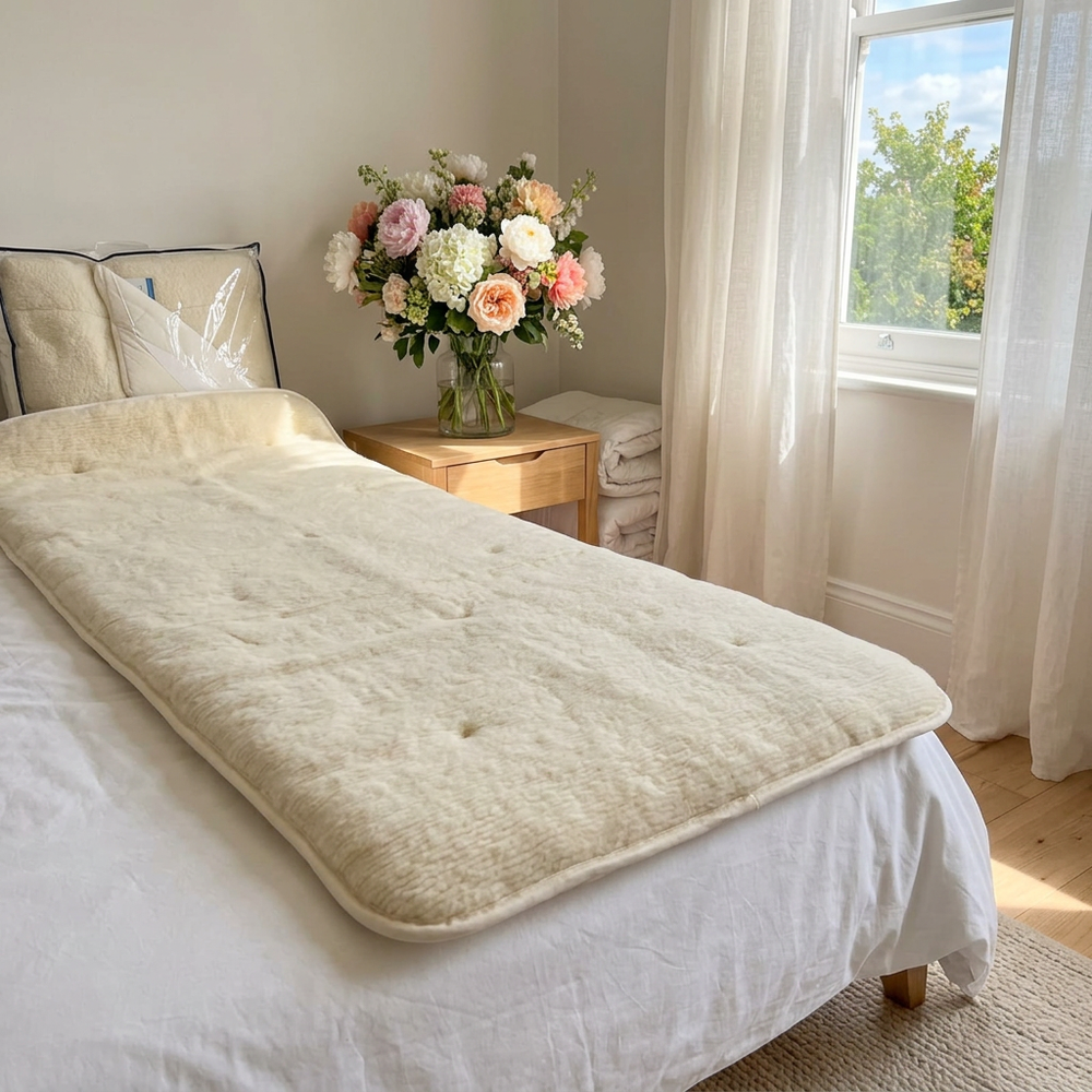 Наматрасник ЛЕЖЕБОКА Woolly & Tencel 140х200 зима-лето, арт.26140-3