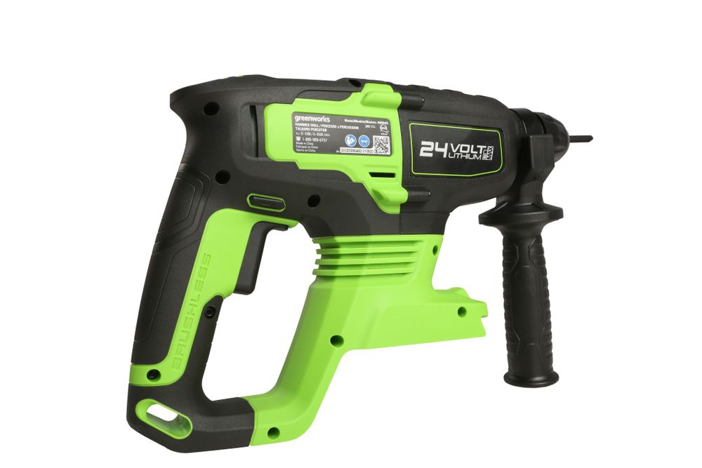 Аккумуляторный перфоратор Greenworks GD24SDS2, 3803007,24v, 2 Дж, без АКБ и ЗУ