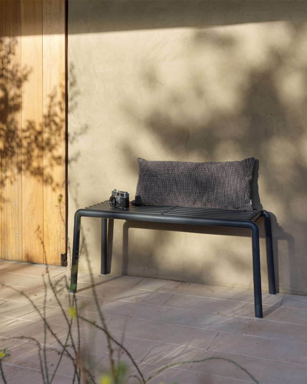 Пластиковая скамейка Nardi Doga Bench, антрацит