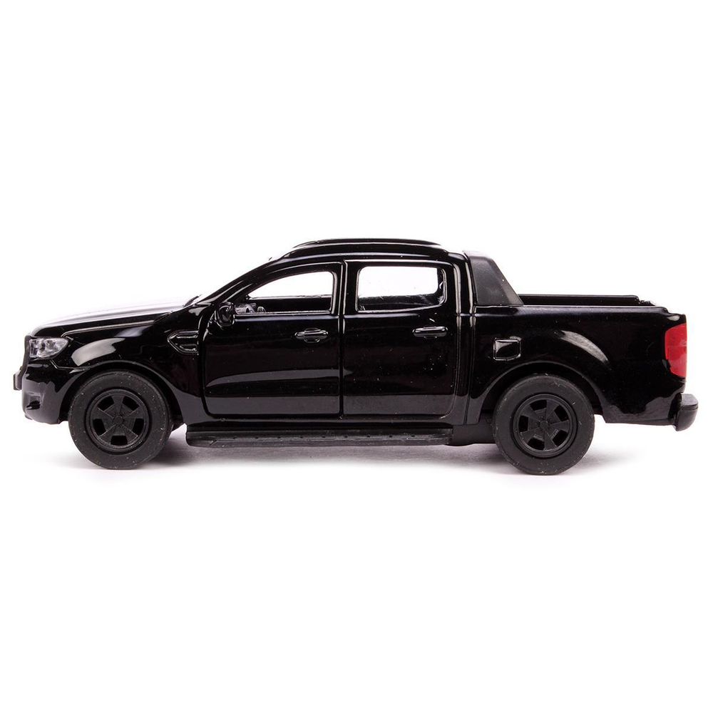 Модель ин. мет. "Ford Ranger Пикап" 12см. черный, открыв. двери, коробка (Технопарк)