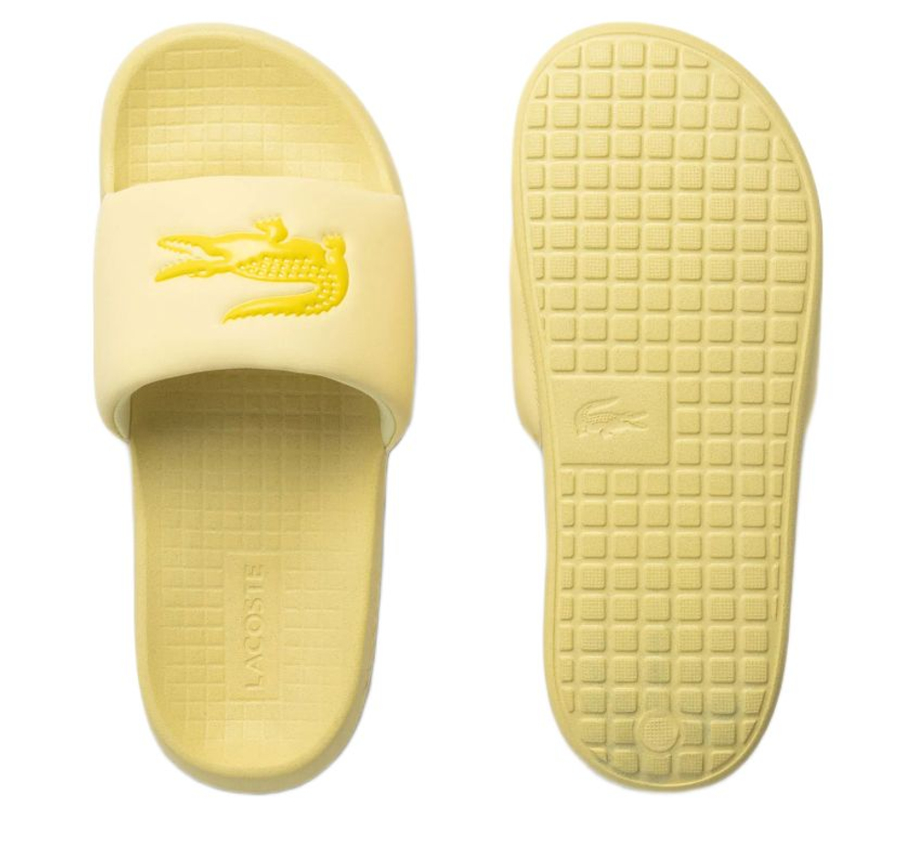 Сланцы Lacoste Serve Slide 1.0 — светло-жёлтый/жёлтый