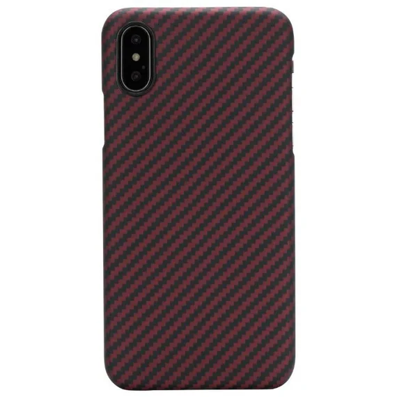 ЧЕХОЛ PITAKA MAGCASE ДЛЯ IPHONE XS MAX СЕРО-КРАСНЫЙ В ПОЛОСКУ KI9003XM