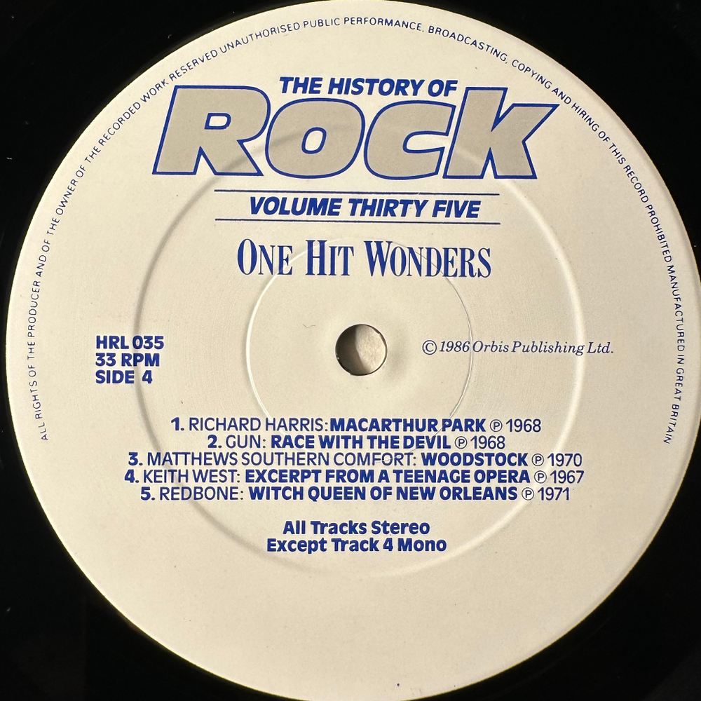 Сборник History Of Rock 35 2LP (Англия 1986г.)