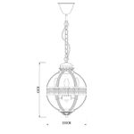 Люстра Residential 3 brass