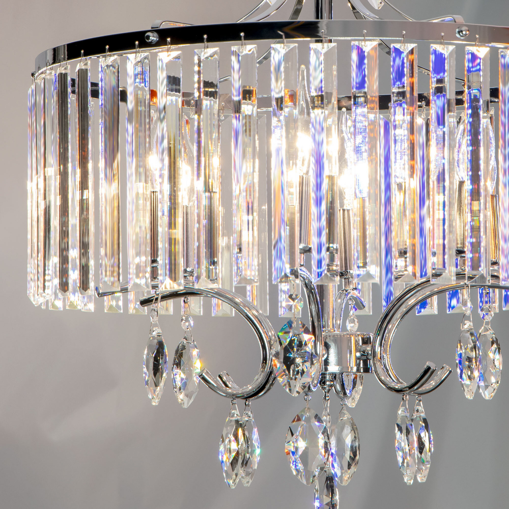 Citilux Инга CL335161 Люстра подвесная хрустальная Хром
