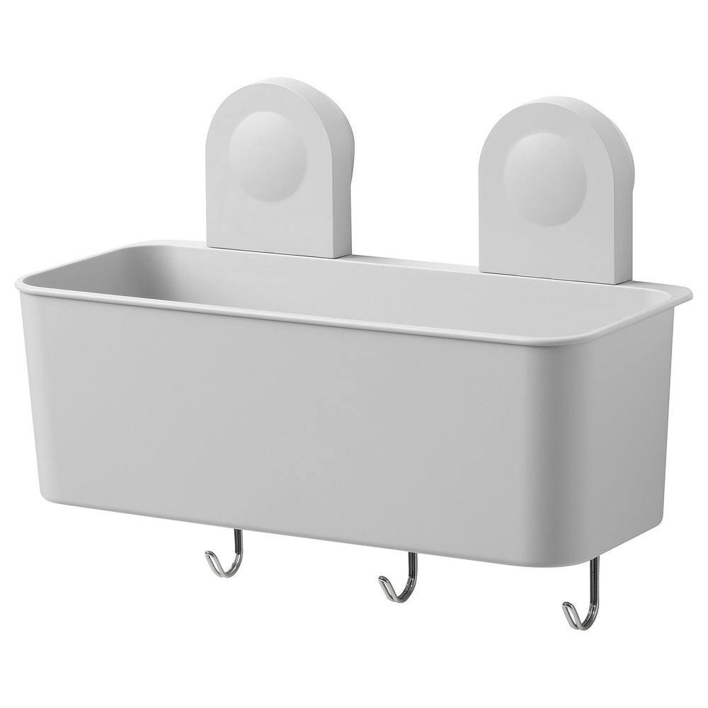 IKEA RÅNEN  (ИКЕА РОНЕН)  -  Контейнер для мыла с крючком для душа 26x21 см