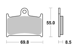 Brembo Колодки тормозные 07SU14SA (1 суппорт)