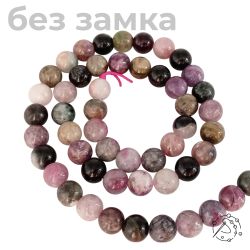 Нить бусин из турмалина, шар 7 мм