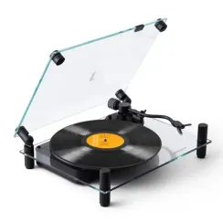 Transparent Transparent Turntable Black