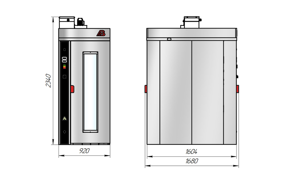 Шкаф расстойный электрический Восход Бриз-022П