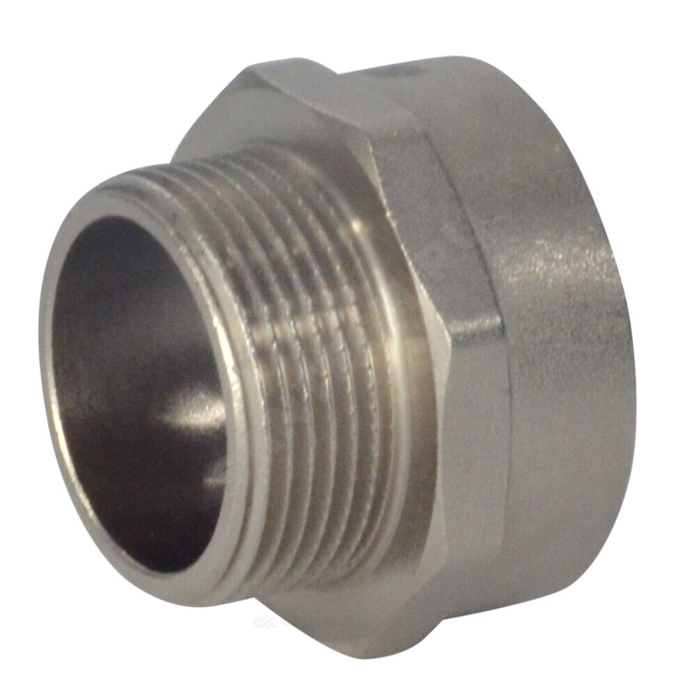 Ниппель латунь никель переходной Ду 32х15 (1 1/4"х1/2") НР SantechSystems .