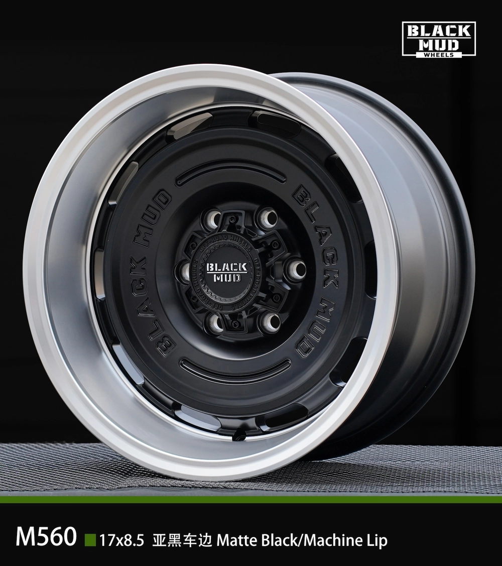Диск колёсный литой BLACK MUD M560 R17 8,5 ET0 Matte Black / Machined Lip