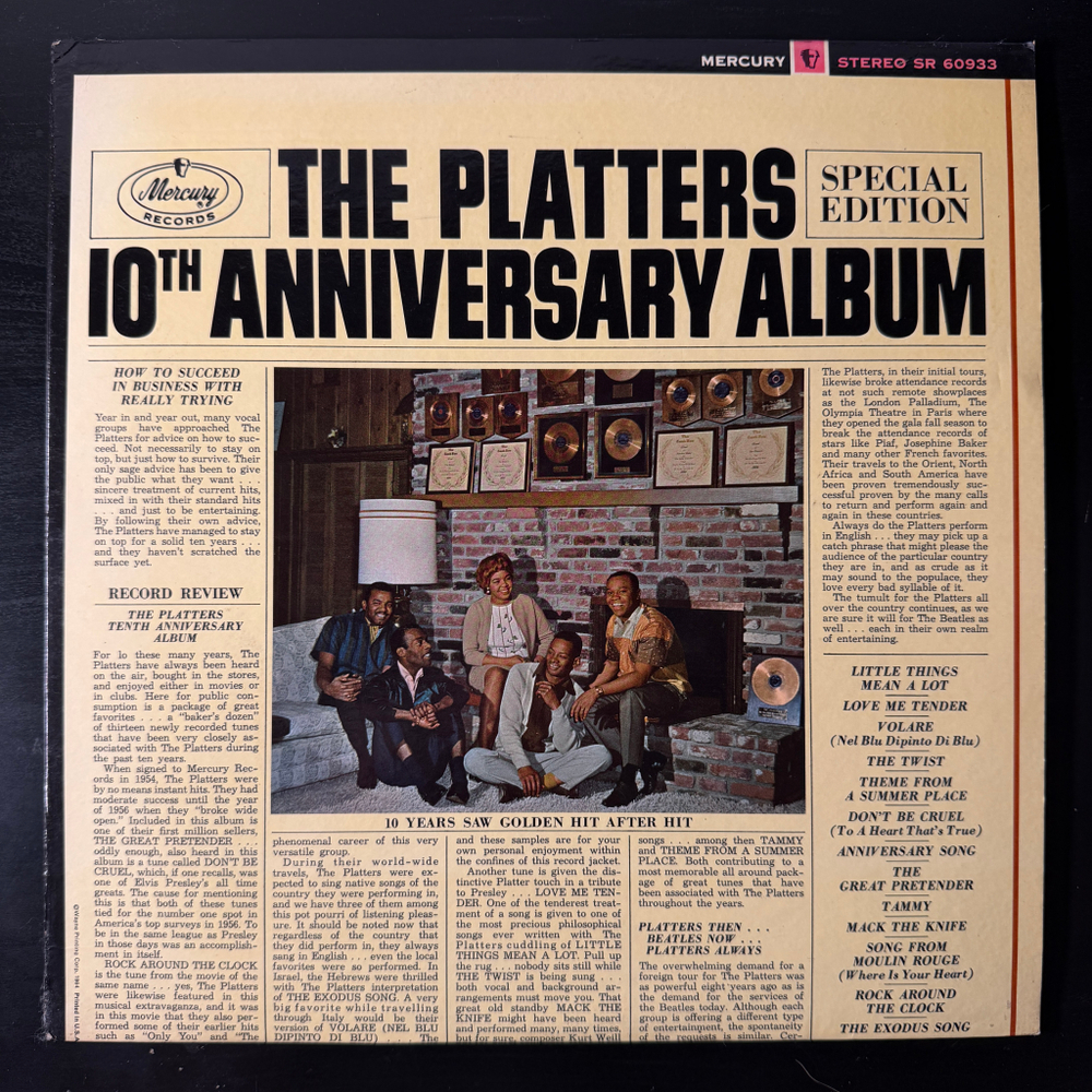 The Platters ‎– Platters 10th Anniversary Album (США 1964г.)
