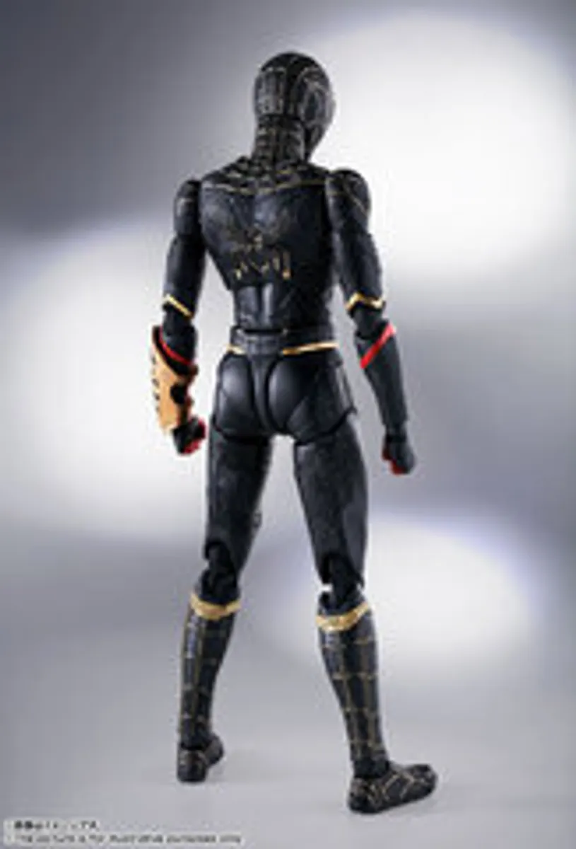 Фигурка S.H.Figuarts Spider-Man No Way Home: Spider-Man (Black & Gold Suit) (Special Set) (Бамп)