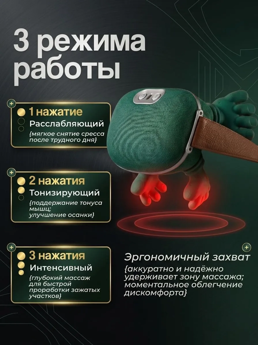 Массажер для шеи и плеч электрический, массажер для спины.
