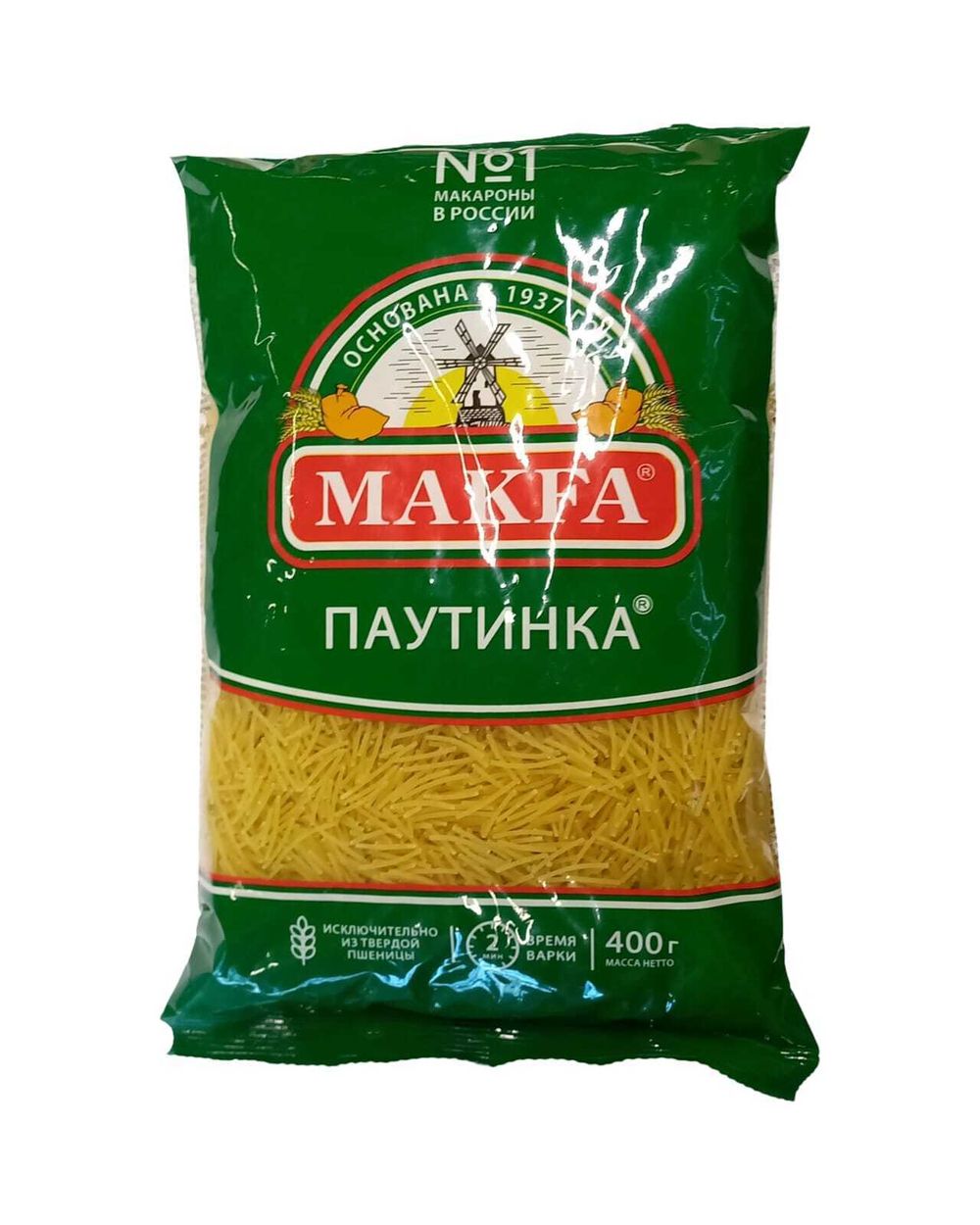 Макароны "Макфа" паутинка 400г