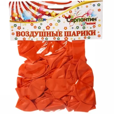 Воздушные шары 25 шт, 10»/25см Пламенный закат (оранжевый)