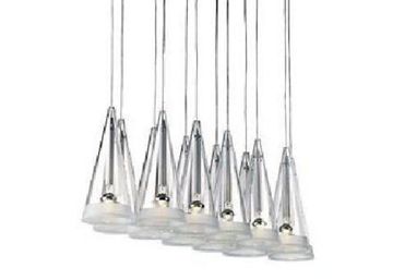 replica Flos  Fucsia 12 Glass Chandelier