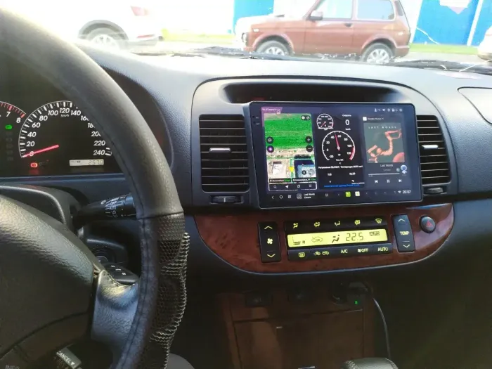 Магнитола для Toyota Camry 30 2001-2006 (рамка черная) - Teyes CC3-2K монитор 9.5" 2K QLED на Android 10, Быстрая, CarPlay, 4G SIM-слот