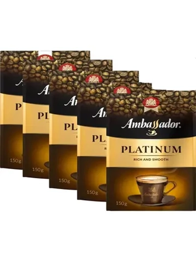 Кофе растворимый Амбассадор PLATINUM 5 шт по 150 г