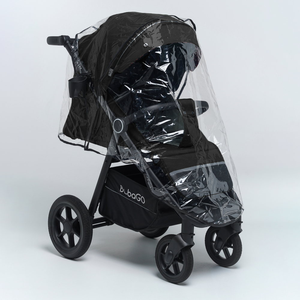 Коляска детская прогулочная BubaGo арт.BG 132-AL-4 MODEL BASS color/ цвет Black / Черный