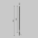 Ландшафтный светодиодный светильник Maytoni Pole O440FL-L24GF3K