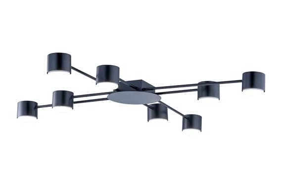 Люстра потолочная NewRgy CL-POINT-R001-GX53*8 BK, 8×15 Вт, чёрная