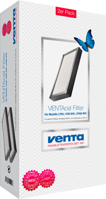 Фильтр тонкой очистки 2 шт PREMIUM VENTAcel H13 "Nelior" для LP60/LPH60/AP902/AH902 (0,07 мкм)