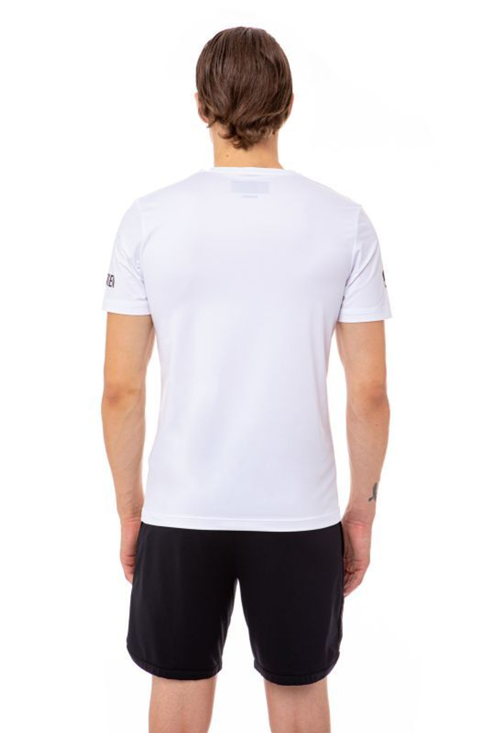 Мужская теннисная футболка Hydrogen Tech Optical Tee Man - white/black