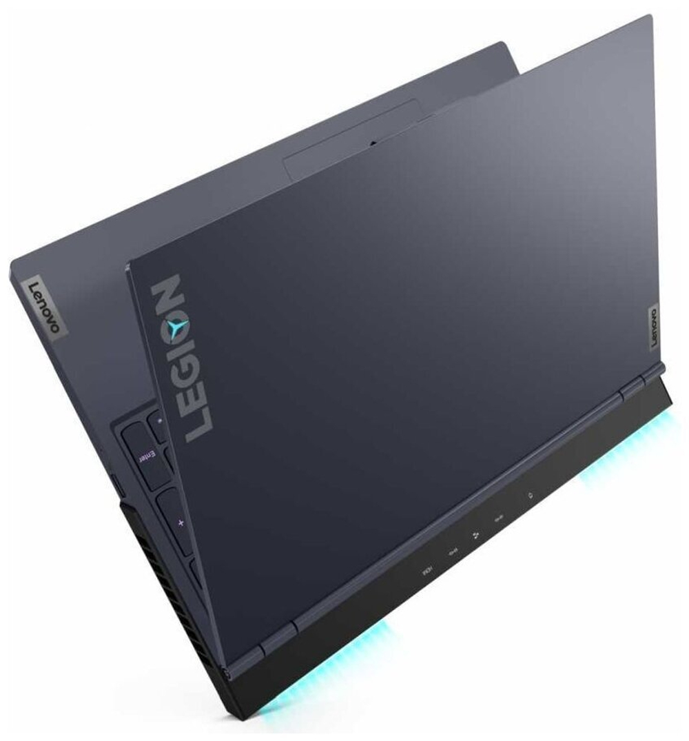 Ноутбук Lenovo Legion 7 16ACHg6 (82N6001LRK) 16"/AMD Ryzen 9 5900HX/RAM 32GB/SSD 1TB/NVIDIA RTX 3080 16GB/2560*1600/IPS/DOS/Подсветка кл-ры: RGB/черный. Состояние: B1