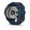 Garmin Quatix 7 Sapphire титановый с синим силиконовым ремешком